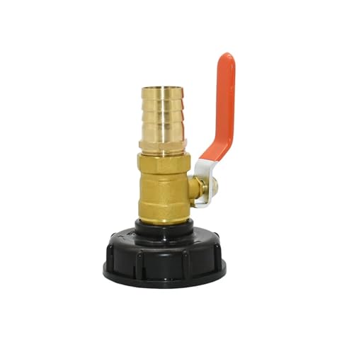 1000L IBC Tank Adapter S60X6 Zu 25mm Schlauch Messing Schlauch Fitting Tap Ventil for Outdoor Wasser Tanks 1000L IBC Tank Adapter S60X6 Zu 25mm Schlauch Messing Schlauch Fitting Tap Ventil for Outdoor Wasser Tanks von TREPMEUN