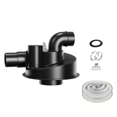 2,5 ''Holzbearbeitung Doppelfiltration Zyklon Staubsammler DIY Turbolader Filter Industrielle Separator Collector Kanister Staub(C) von TREPMEUN