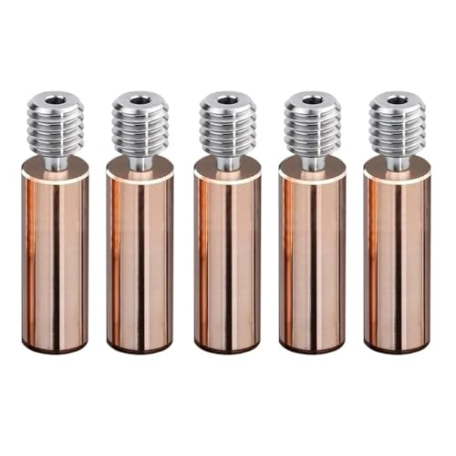 5 STÜCKE Aktualisiert Hotend Teil Wärme Pause for FL-SUN SR Q5 3D Drucker Throat Rohr Gewinde 1,75mm Kupfer Titan Legierung von TREPMEUN