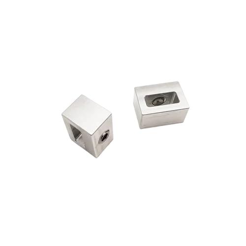 5 Stück CNC-gefräste 2GT-9-mm-Gürtelklemmen aus Aluminium for DIY-3D-Drucker-Gürtelclip mit Feststellschraube von TREPMEUN
