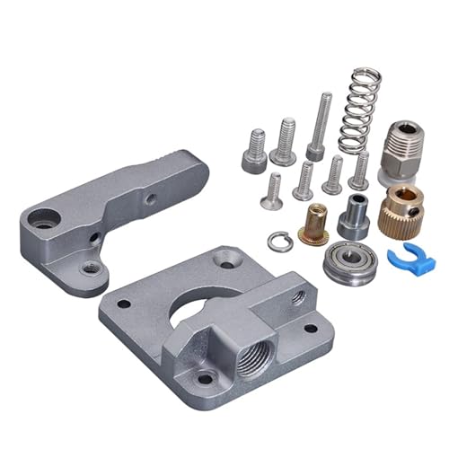 CR10 Remote Direct Extruder Aluminium-Extrusion 1,75 mm rechter und linker Arm Vollmetall-Bowdenzug for 3D-Drucker mit 40-Zahn-Zahnrad(Right -Grey) von TREPMEUN