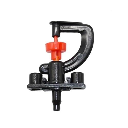 For 360 Grad rotierende Sprinklerdüse, Gewächshaus-Tropfbewässerung, G-Typ-Aufhängungsdüse, Mikrosprinkler, 1/4-Schlauch, 100 Stück von TREPMEUN