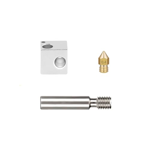 For FL-SUN Q5 Hotend Anzug Teil 3in1 Extruderdüse Heizblock Kehle Heatbreak Tube 3D-Druckerzubehör von TREPMEUN