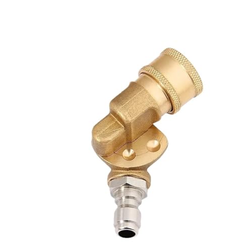 TREPMEUN Bewegliche Gelenkdüse for Hochdruckreiniger – 1/4 Schnellanschluss, 5-Gang-verstellbare rotierende Düse for Autowäsche und Druckreinigung von TREPMEUN