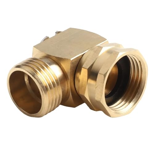 TREPMEUN Einstellbare Schwenk-Design Gartenschlauch Schwenk-Ellenbogen-Anschluss Wasseranschlüsse Funktionen Fitment Pcs Solide Messing von TREPMEUN