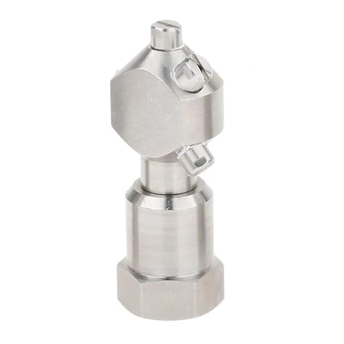 TREPMEUN Rotierende Sprühkugel Hochdruckreinigerdüse Edelstahl-Drehreinigungsanschluss Rotierende Behälterwaschsprühdüsen(1 2inch) von TREPMEUN
