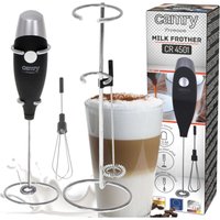 CR 4501 schwarzer Milchaufschäumer mit Rührer und Ständer von TRESICE FRANCE