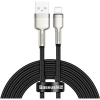 Baseus Cafule Series Metal Data USB-A / Lightning 2.4A Kabel 1m - schwarz Baseus Cafule Series Metal Data USB-A / Lightning 2.4A Kabel 1m - schwarz von TRESICE FRANCE