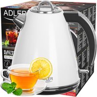 Kabelloser Elektrischer Wasserkocher 1,5l/2200w Strix Steel Adler Ad1343w von TRESICE FRANCE