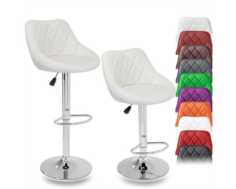 TRESKO Barhocker, 2er Set Barhocker mit Lehne - Barstuhl höhenverstellbar - Barstühle von TRESKO