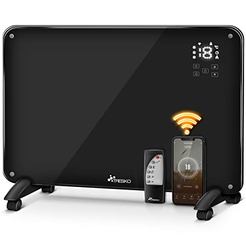 TRESKO Glaskonvektor Glasheizung 2000W APP WiFi | Elektroheizung elektrisch inkl. Fernbedienung | Konvektor Heizung Heizkörper Touch & LCD-Display | Elektroheizkörper Stand- oder Wandgerät TRESKO Glaskonvektor Glasheizung 2000W APP WiFi | Elektroheizung elektrisch inkl. Fernbedienung | Konvektor Heizung Heizkörper Touch & LCD-Display | Elektroheizkörper Stand- oder Wandgerät von TRESKO
