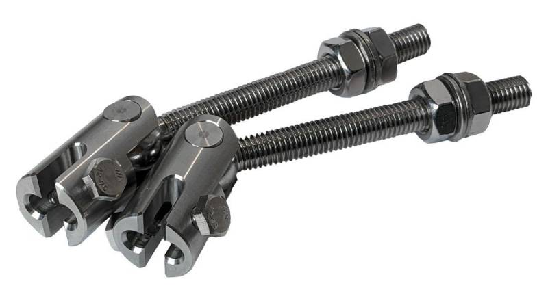 TREUSTAHL Torbeschlag Schnellbauscharnier für Doppelstab-Gittermatten 6/5/6 (Set, 2 St), Zaun-zu-Tor von TREUSTAHL