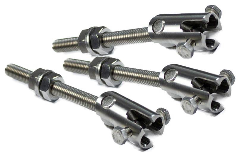 TREUSTAHL Torbeschlag Schnellbauscharnier für Doppelstab-Gittermatten 8/6/8 (Set, 3 St), Zaun-zu-Tor von TREUSTAHL
