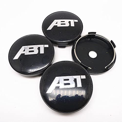 TRFAN 4 Stück Auto Nabendeckel Nabenkappen für 60mm ABT Wasserdicht Rostfrei Auto Radnabendeckel ZubehöR,B von TRFAN