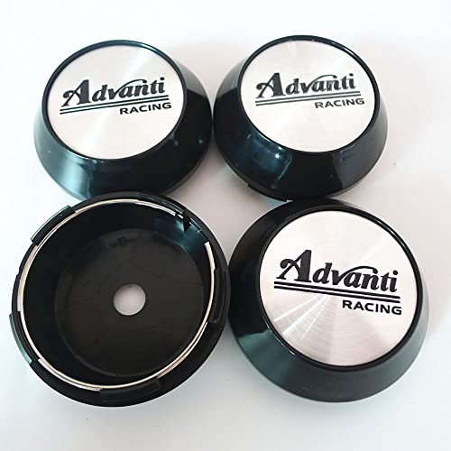 TRFAN 4 Stück Auto Nabendeckel Nabenkappen für Advanti Racing 65MM Wasserdicht Rostfrei Auto Radnabendeckel ZubehöR,C von TRFAN