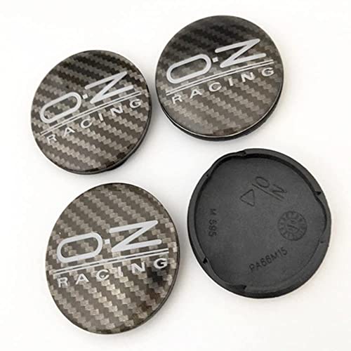TRFAN 4 Stück Auto Nabendeckel Nabenkappen für OZ Racing M595 O.Z 62mm Wasserdicht Rostfrei Auto Radnabendeckel ZubehöR,A von TRFAN