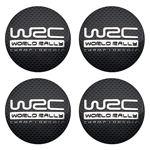 TRFAN 4 Stück Auto Nabendeckel Nabenkappen für WRC 56+60mm Wasserdicht Rostfrei Auto Radnabendeckel ZubehöR,B-56MM von TRFAN