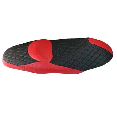 TRFBD Motorrad Leder Sitzkissen Abdeckung Für Y&amaha Xmax 250 Xmax 400 2017-2023 Isolierung Sitz Abdeckung Zubehör Atmungsaktiver Sitzbezug(Red Leather) von TRFBD