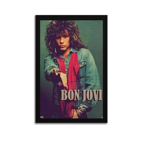 TRFJHDTRE Joan Bon Jovi, Poster, Poster, dekoratives Gemälde, Leinwand, Wandposter und Kunstdruck, modernes Familienschlafzimmer, Dekorposter, 20 x 30 cm von TRFJHDTRE