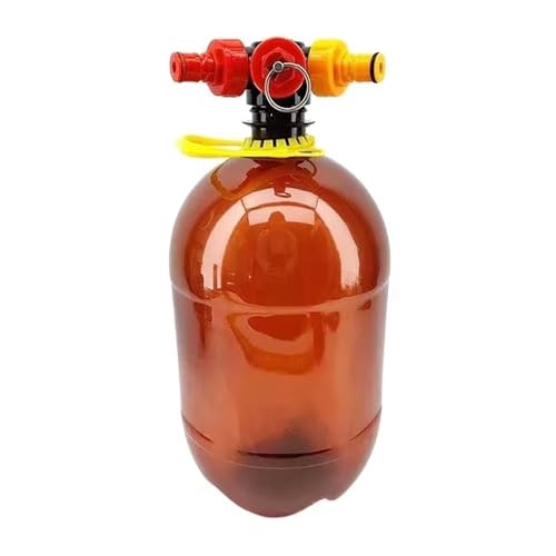 1 Satz 4-Liter-Oxebar-Mehrschichtfass – Kompaktes Zapfsystem for selbstgebrautes Bier mit Kugelschloss und Hydra-Zapfset von TRFVDVERD