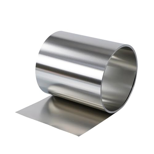 1 Stück 100 cm 304 Edelstahlfolienstreifen – dünne Stahlplatte, anpassbare Dicke von 0,1 mm bis 1 mm(0.1x10x1000mm) von TRFVDVERD
