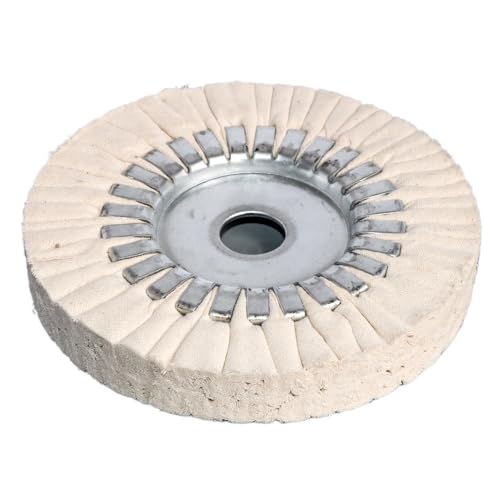 1 Stück Baumwoll-Polierscheibe for die Atemwege – 150 mm Polierpad mit 14/22 mm Lochdurchmesser for effizientes Polieren von Autos, Schmuck und Metall(150mmx14mm) von TRFVDVERD