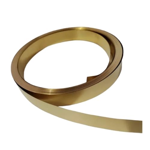 1 Stück H62 dünner Messingblechstreifen – 1-Meter-Rolle, 10–60 mm Dicke, perfekt for die DIY-Schmuckherstellung und Elektronikprojekte(0.02x25x1000mm) von TRFVDVERD
