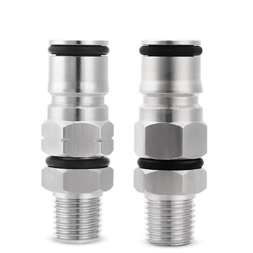 1 Stück Homebrew Ball Lock Post – 19/32 Zoll Gas-/Flüssigkeitsfass-Adapter mit 1/4 Zoll männlichem NPT-Sechskant-Anschluss for Fass-Überdruckventil(Ball lock post) von TRFVDVERD