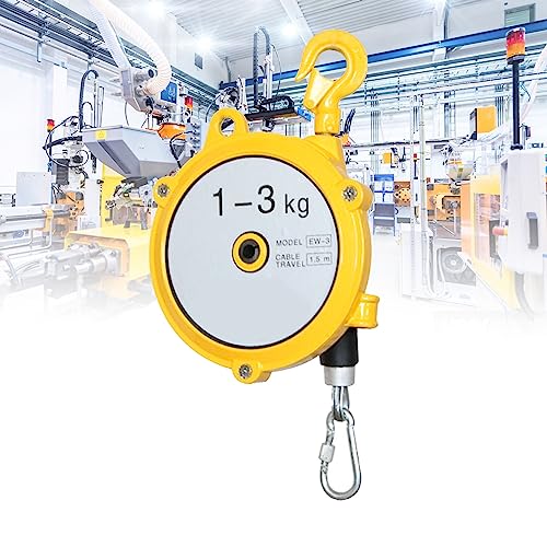 1 Stück einziehbarer Federzug-Werkzeughalter – legierter Stahl mit verstellbarem Haken, Drahtseil for Werkstatt, Automobil(1-3kg) von TRFVDVERD