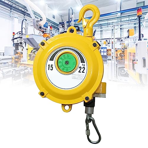 1 Stück einziehbarer Federzug-Werkzeughalter – legierter Stahl mit verstellbarem Haken, Drahtseil for Werkstatt, Automobil(15-22kg) von TRFVDVERD