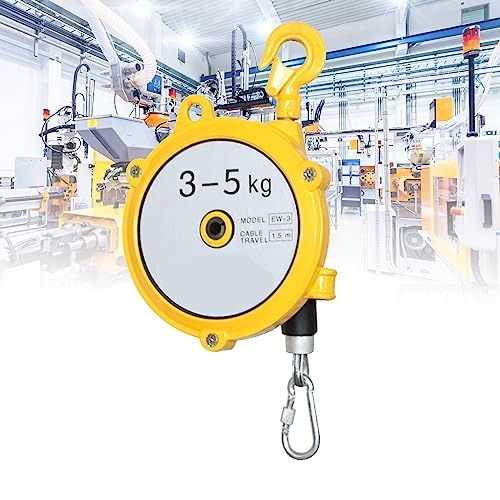 1 Stück einziehbarer Federzug-Werkzeughalter – legierter Stahl mit verstellbarem Haken, Drahtseil for Werkstatt, Automobil(3-5kg) von TRFVDVERD