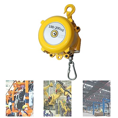 1 Stück einziehbarer Federzug mit 1,5 m Drahtseil – Hochleistungs-Werkzeugzug for Werkstatt, Automobil und Industrie(180-200kg) von TRFVDVERD