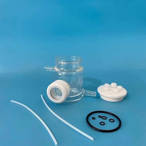 1 Stück optische Wasserbad-Zirkulationselektrolysezelle mit Quarzfenster for photoelektrochemische Experimente(Double Layer 300ml) von TRFVDVERD