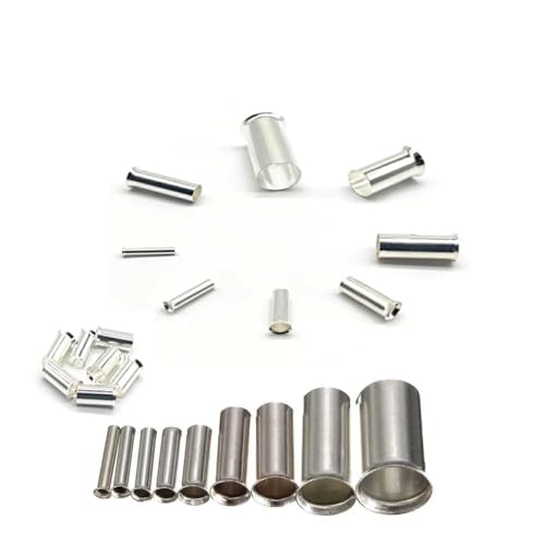 100 Stück verzinnte Crimp-Aderendhülsen aus Kupfer – unisolierte elektrische Kabelverbinder for Kabel von 0,5 mm² bis 16 mm²(EN2508 (2.5mm2)) von TRFVDVERD