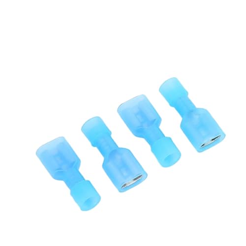 20 Stück blaue Nylon-Flachstecker, 16–14 AWG Crimp-Stecker-Kit for elektrische Projekte von TRFVDVERD