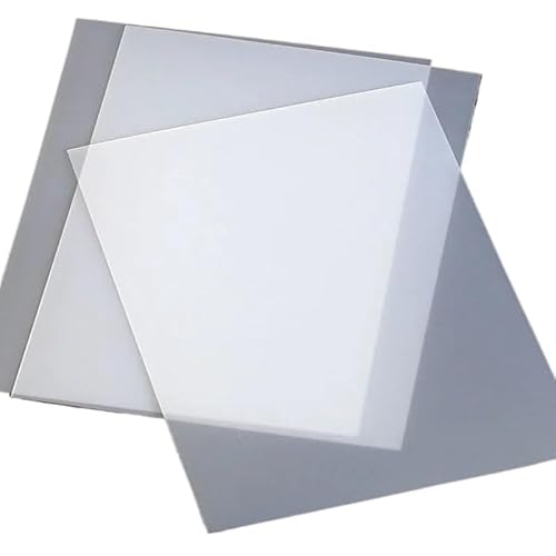 5 Stück Polycarbonat-Diffusorplatten – 1 mm – 3 mm dick, durchscheinender Kunststoff for LED- und Leuchtstofflampen, Sondergrößen(400x200mm 1mm) von TRFVDVERD