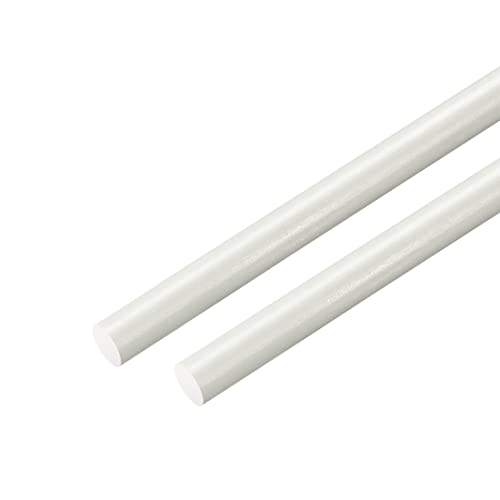 Robuste weiße Fiberglasstäbe for Bauen und Stützen von Pflanzen – leicht, 2er-Set, mehrere Durchmesser erhältlich(20mmx500mmx2pcs) von TRFVDVERD