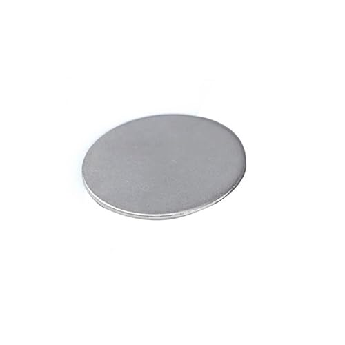 Runde Platte aus Edelstahl 304 – langlebiges Blech for Heimwerkerprojekte und Heimdekoration – anpassbare Größen (1 Stück)(4.8x1mm) von TRFVDVERD