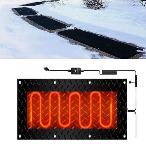 Schneeschmelzmatten for Einfahrt und Gehweg – 3er-Pack, 40 x 60 cm (15,7 x 24 Zoll) – Elektrische Schneeräummatten for den Winter(30x120cmx1Pcs) von TRFVDVERD