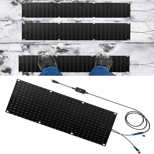 Schneeschmelzmatten for Einfahrten und Treppen im Außenbereich – Rutschfeste Winter-Eisschmelzmatte mit Netzkabel – 40 x 120 cm (15,7 x 47 Zoll)(30x60cmx1Pcs) von TRFVDVERD
