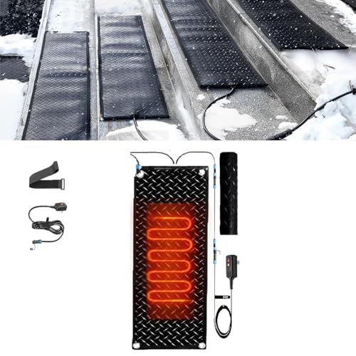 Schneeschmelzmatten for den Außenbereich for Einfahrten und Gehwege – rutschfeste, wasserdichte und effiziente Lösung for Schmelzen von Eis im Winter(30x90cmx1Pcs) von TRFVDVERD