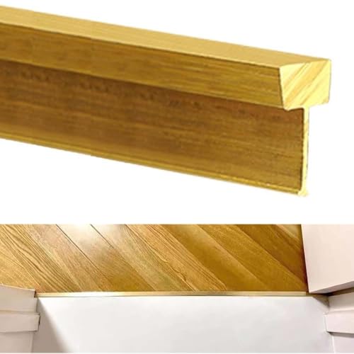 TRFVDVERD Anpassbare Übergangsleiste aus massivem Messing for Teppich und Fliesen – langlebige Fugenabdeckung for Glatte Bodenkanten, perfekt for stark frequentierte Bereiche(W5xH20mm(0.2"x0.79")) von TRFVDVERD