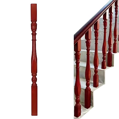 TRFVDVERD Baluster aus massivem Pappelholz, 4,8 x 4,8 und 6 x 6 x 95 cm, for Terrassen, Handläufe for Außentreppen, rutschfeste Treppengeländer for drinnen und draußen(4.8x4.8x95cm 45 Pack) von TRFVDVERD