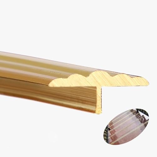 TRFVDVERD T-förmige Bodenübergangsleiste aus Messing – 1,03 m Lange, langlebige Schwellenleiste for Holz-, Vinyl-, Laminat- und Fliesenböden(15x6.3mm(0.59x0.25 in)) von TRFVDVERD