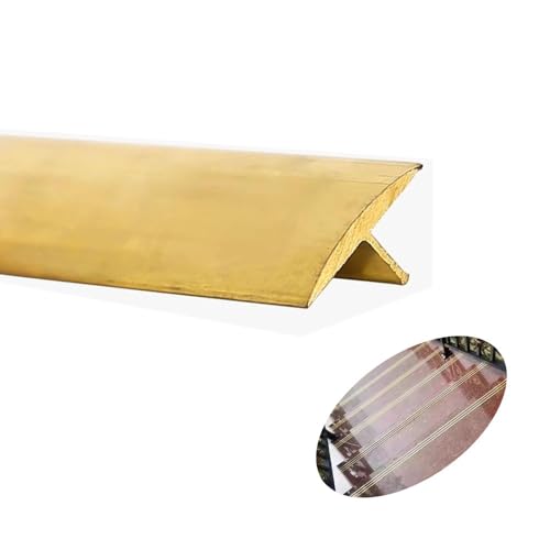 TRFVDVERD T-förmige Bodenübergangsleiste aus Messing – 1,03 m Lange, langlebige Schwellenleiste for Holz-, Vinyl-, Laminat- und Fliesenböden(40x10mm(1.57x0.39 in)) von TRFVDVERD