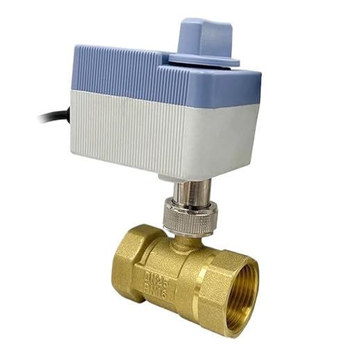 1/2 "3/4" 1 "2" wasserdichtes motorisiertes Kugelventil kann manuell geöffnet werden 220 V 12 24 Messing-Wasserkugelventil 3/2-Draht 10 NM(1",24VDC_CR02) von TRGYJGKF