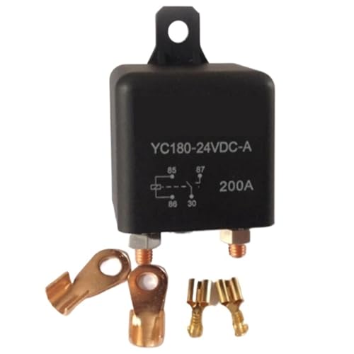 TRGYJGKF 200A 12V Hochstrom-Startrelais YC180-12VDC-A Typ Kontinuierliches 2,4W Hochleistungs-Automobilrelais TRGYJGKF 200A 12V Hochstrom-Startrelais YC180-12VDC-A Typ Kontinuierliches 2,4W Hochleistungs-Automobilrelais von TRGYJGKF