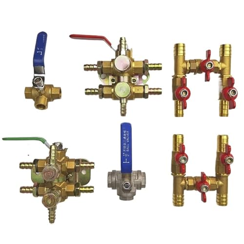 3-Wege-Kraftstoffventil for Kraftstofftankheizung 3-Wege-Kraftstoffwahlventil 6-Wege-Kugelhahn for(5-1-2three-way) von TRGYJGKF