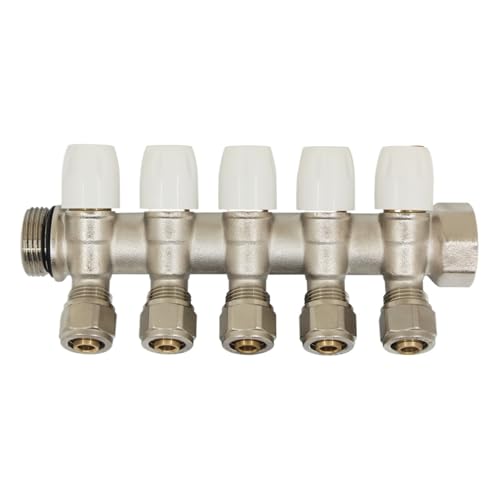 DN20 DN25 3/4 "messing wasser weg verteiler for boden heizung(6way) von TRGYJGKF