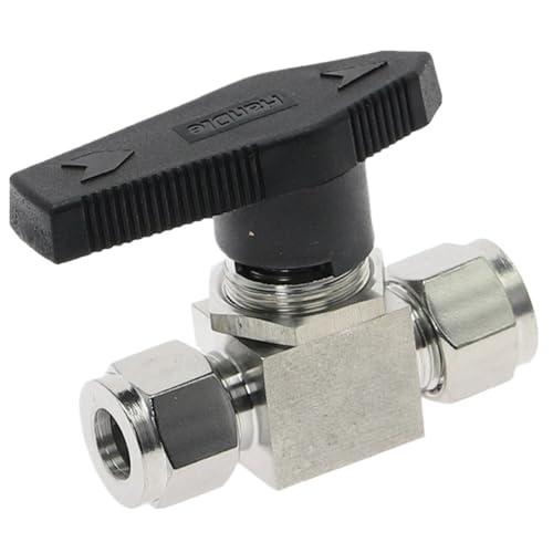Edelstahl SS 304 Hydraulikrohr-Kugelhahn weiblich for Rohrleitung und Rohr-AD 3MM 4MM 6MM 8MM 10MM 12MM(1/2") von TRGYJGKF